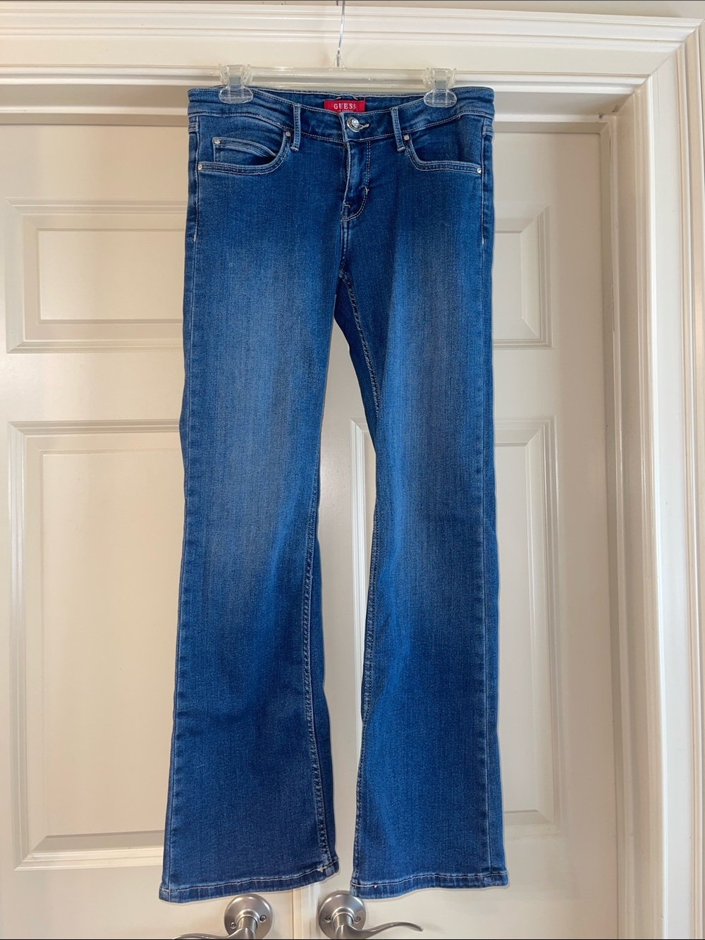 Guess Women's Dark Blue Flared Jeans 29 x 32